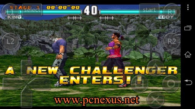 two players challenge in tekken 3 fpse android