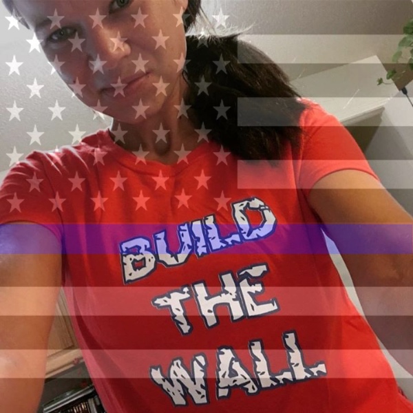 Rockin' my Jeremy Herrell Build the Wall gear!