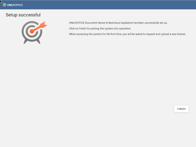 Τέλος εγκατάστασης Onlyoffice - Nextcloud
