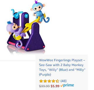 fingerlings playset with 2 monkeys