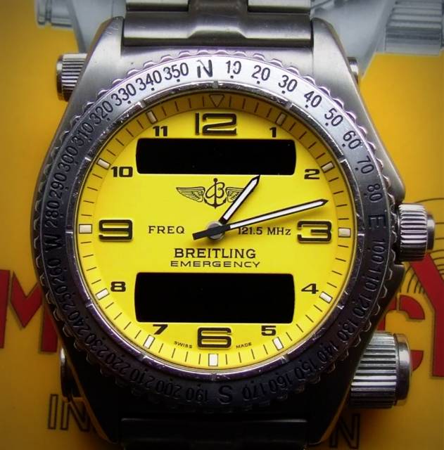 breitling emergency the breitling emergency version contains a radio ...