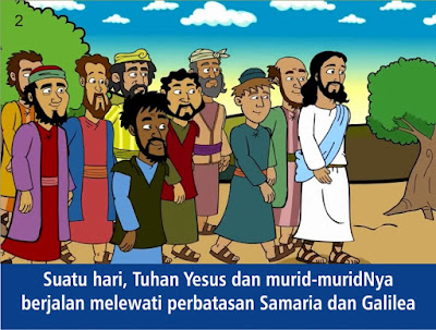 Gambar Yesus Menyembuhkan Orang Sakit Kusta