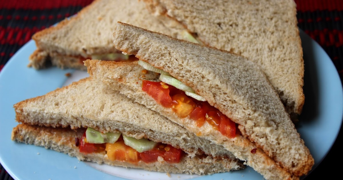 Vysya's Delicious Recipes: Easy Tomato Cucumber Sandwich - No Cook ...