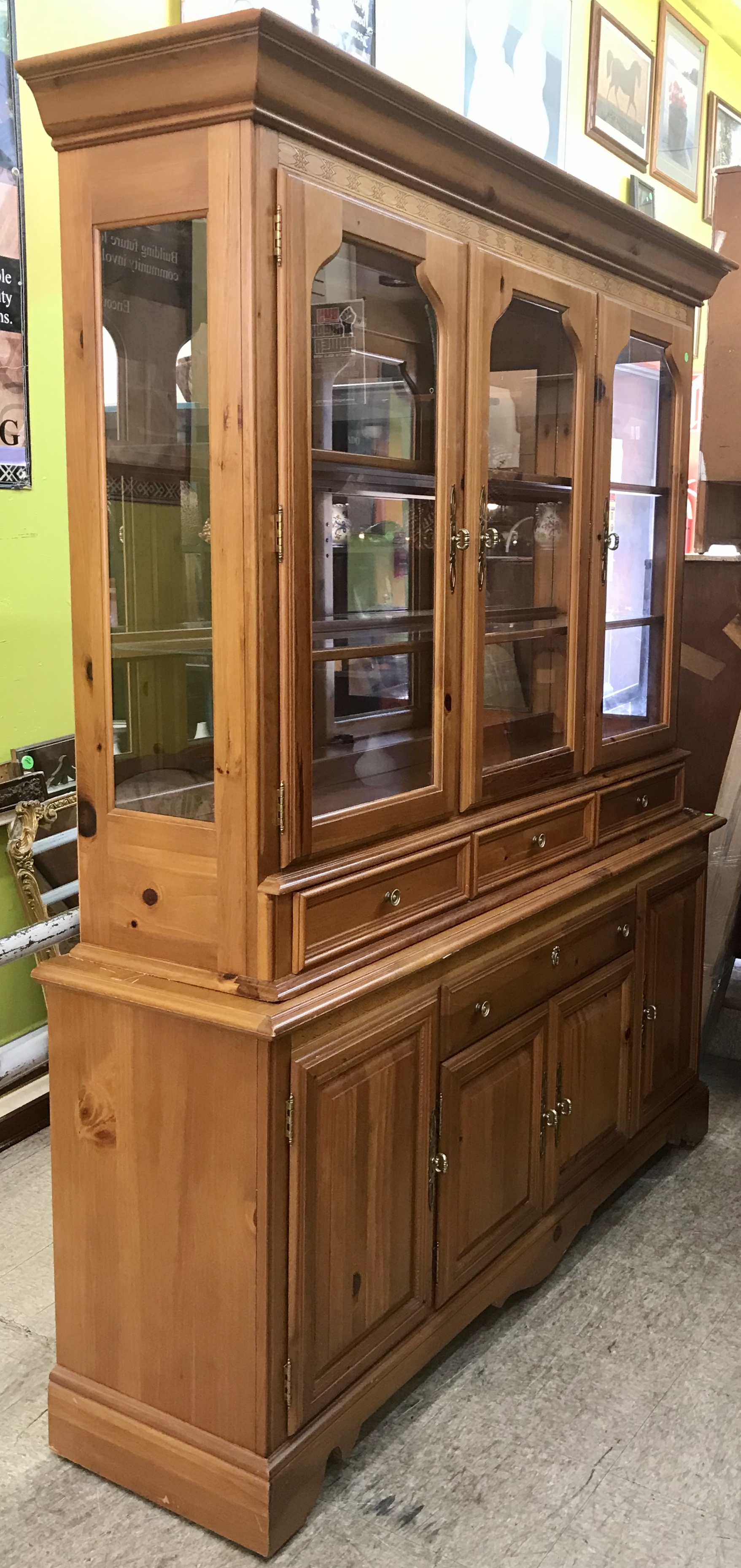 Uhuru Furniture & Collectibles Pine China 225 SOLD