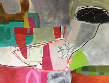collage journeys by Jane Davies: Works in The Works
