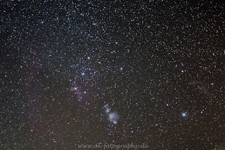 Astrofotografie Sternefotografie Sternenhimmel Nikon Omegon LX2 Orion