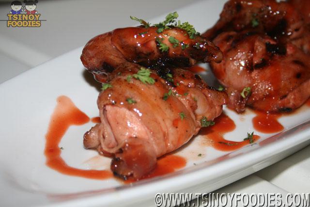 bacon wrapped wings
