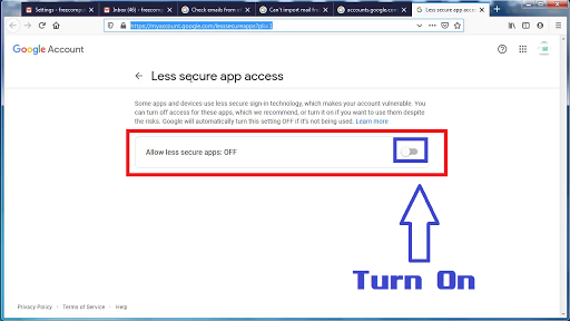 Gmail - [AUTH] Web login required & Username and password not accepted