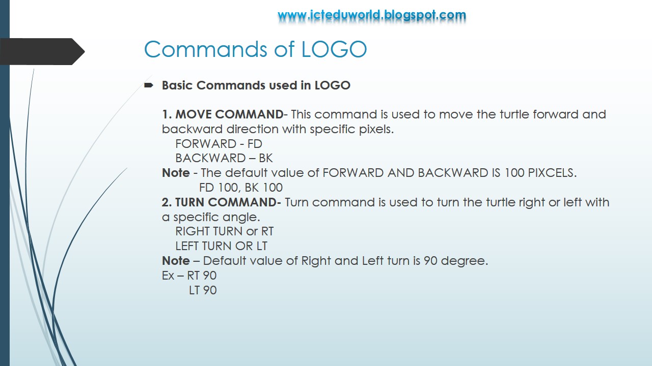 Programming with LOGO | ICT eduworld | ICT IN EDUCATION | ICT TOOLS ...