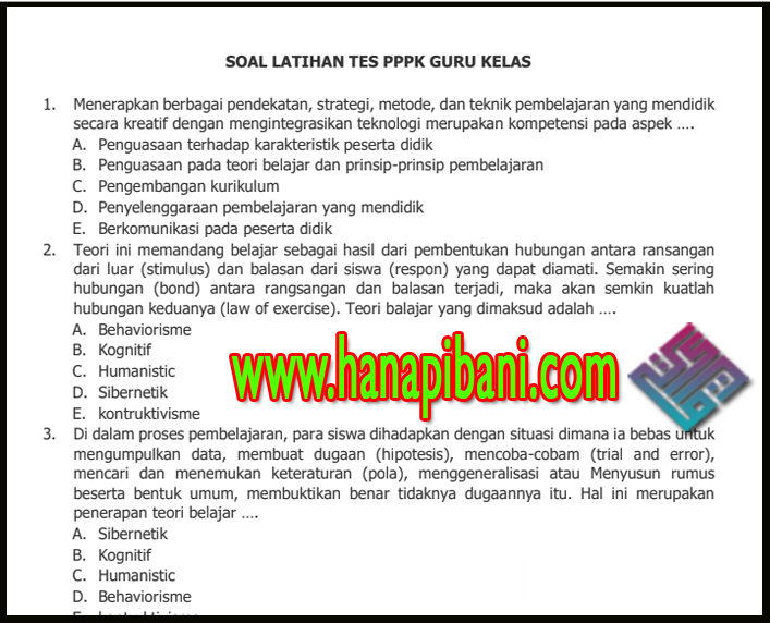 Contoh Soal Tes Man 2 Pekanbaru