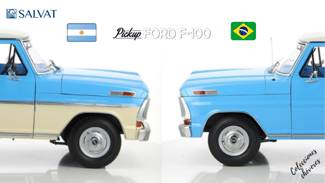 Comparativo: Ford F-100 1/8 Salvat Argentina y Brasil