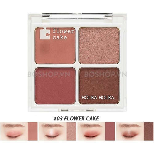 Phấn Mắt 4 ô Holika Holika Piece Matching Shadow Palette Màu 03 Flower Cake