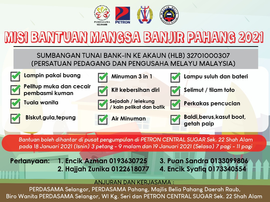 MISI BANTUAN MANGSA BANJIR PAHANG 2021