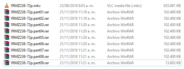 Cómo dividir un archivo en varias partes