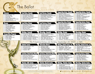 2020 Primetime Emmys Printable Ballot