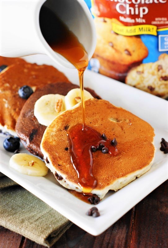 Muffin Mix Pancakes {aka PancakesInaPinch} The Kitchen is My