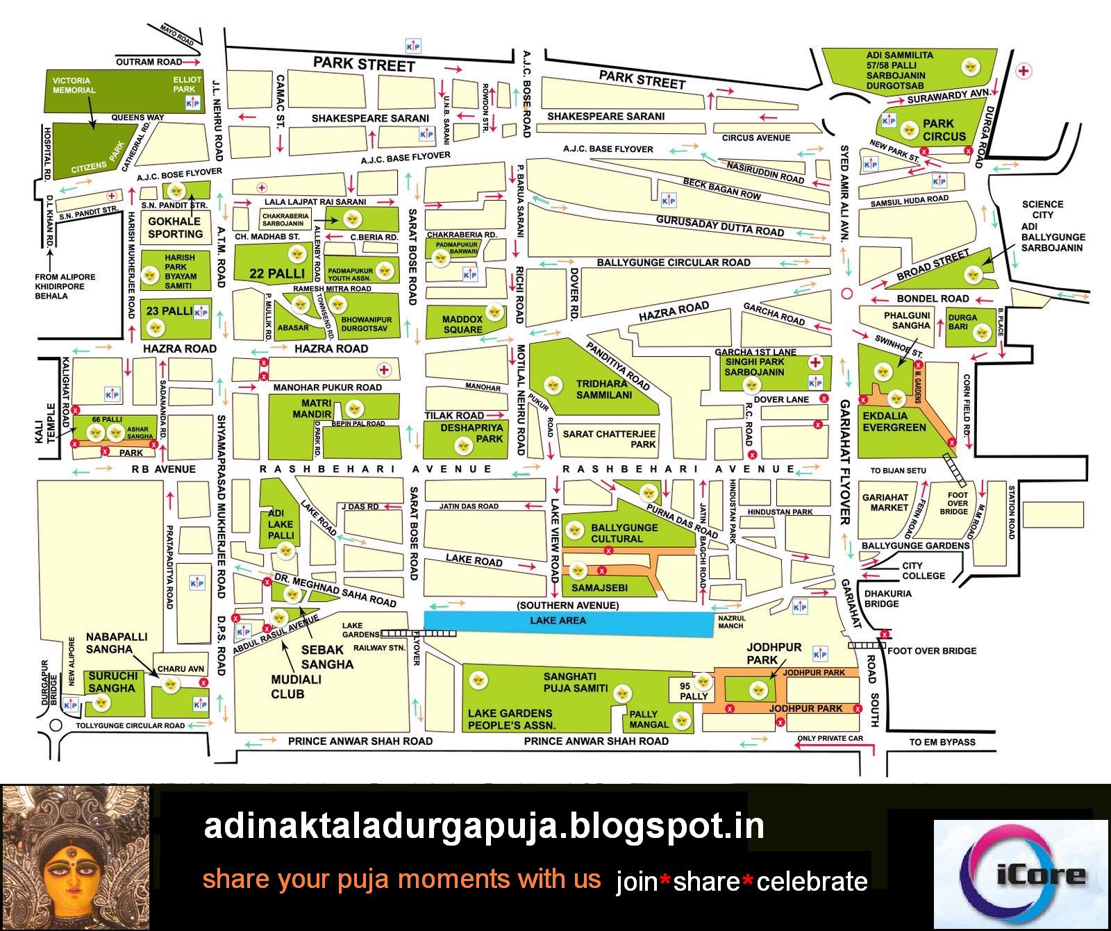 Kolkata Durga Puja Map Durga Puja About