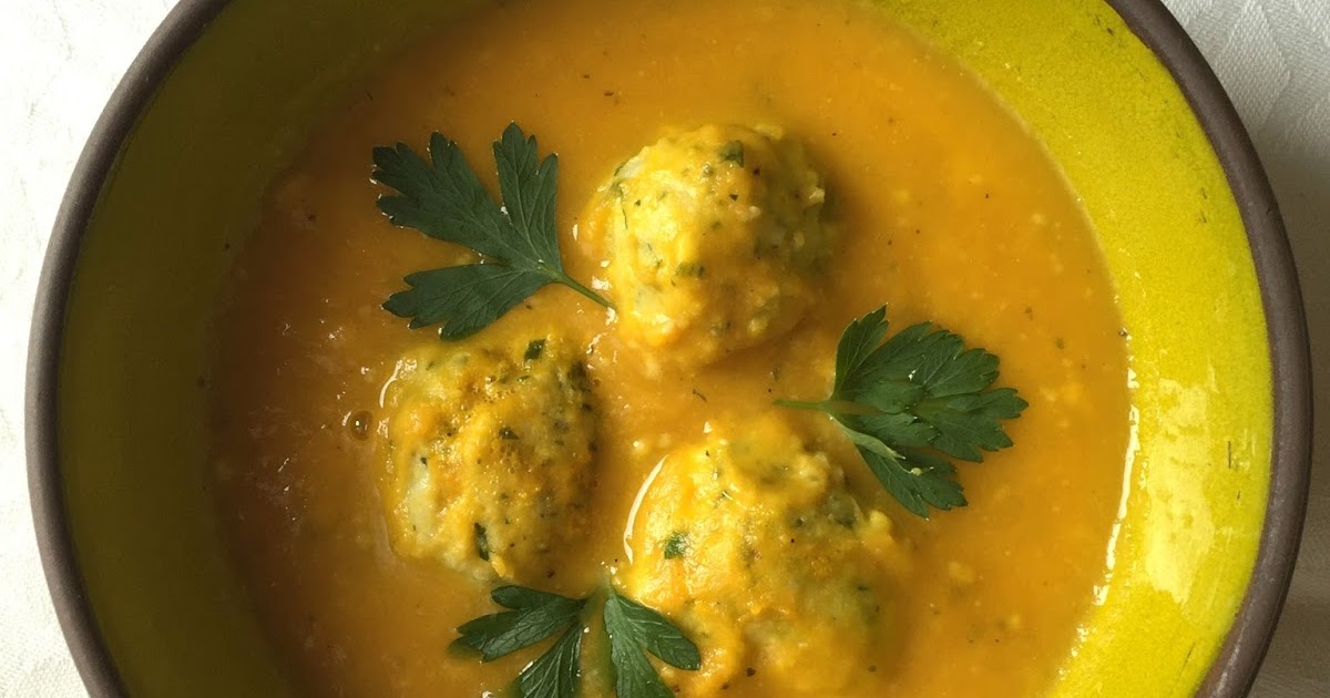 Starbooks CARROT AND CARDAMOM SOUP, RICOTTA DUMPLINGS