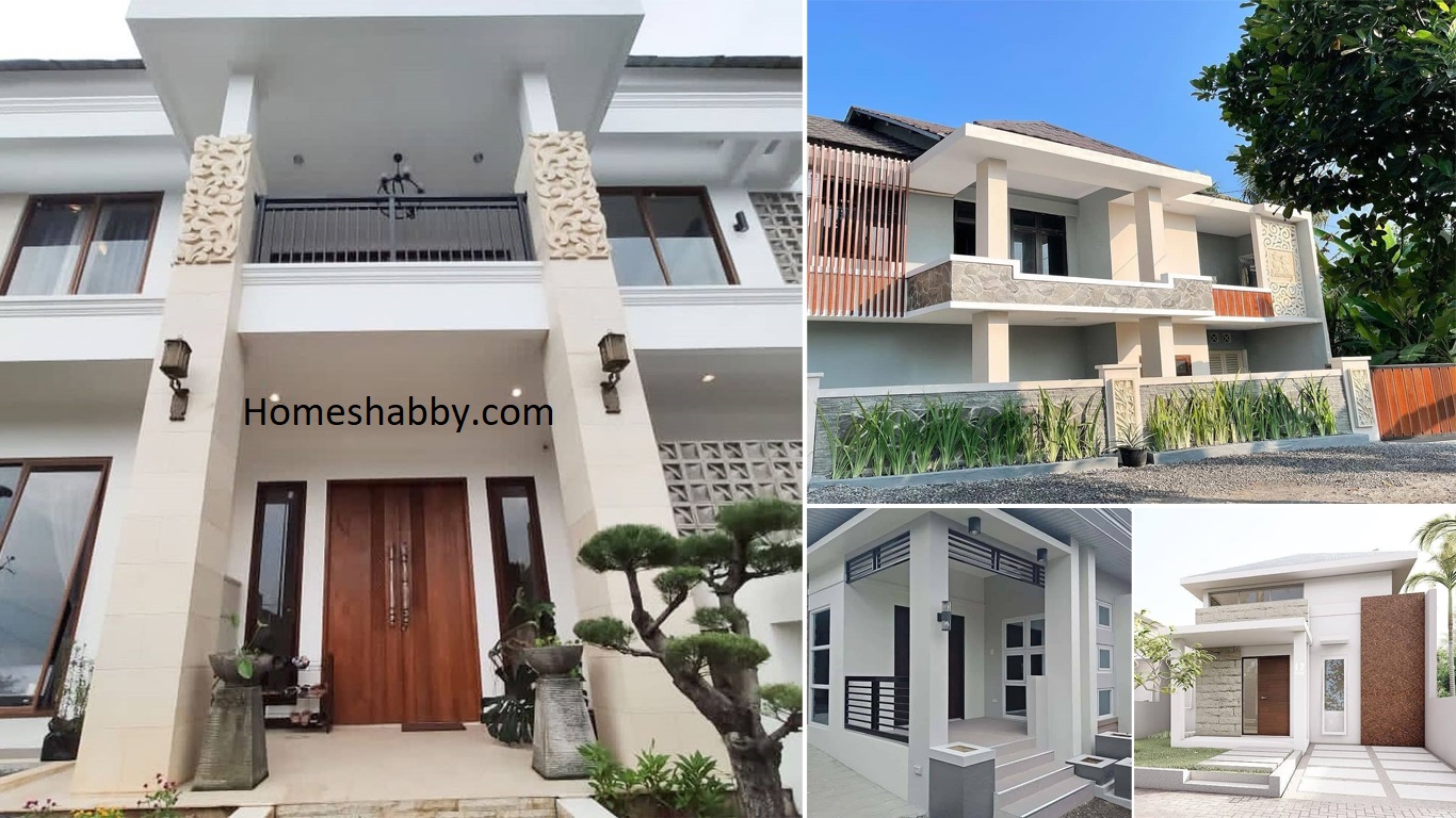 7 Contoh Model Desain Tiang Teras Segi Empat, Menyulap Fasad Rumah Jadi