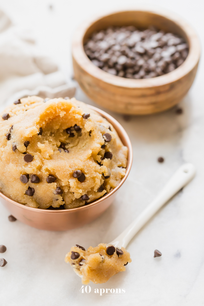Healthy Cookie Dough (Paleo, Vegan, Edible, Gluten Free) - INSPIRED RECIPE