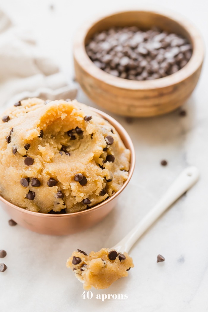 Healthy Cookie Dough (Paleo, Vegan, Edible, Gluten Free) INSPIRED RECIPE
