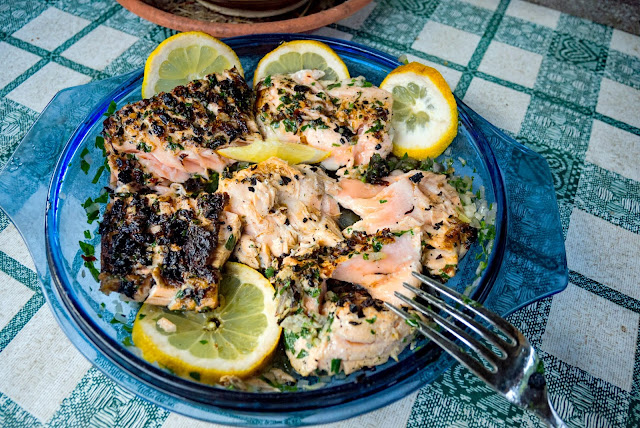 salmone alla piastra salmone alla piastra