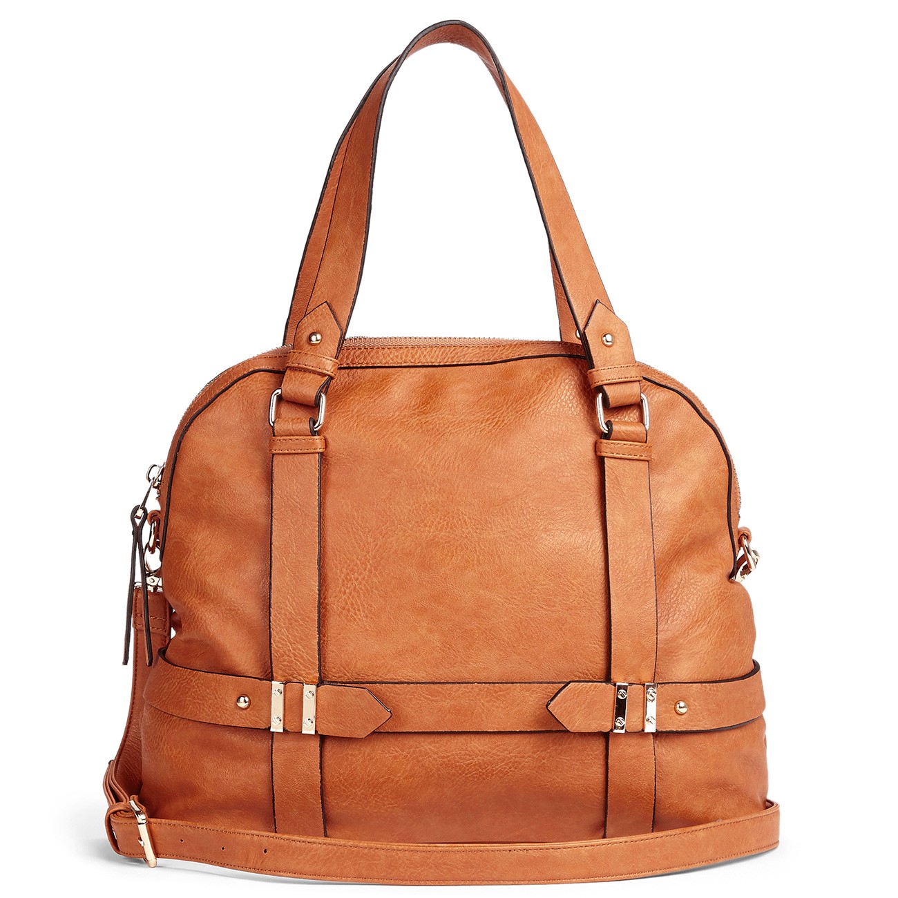 soft faux leather tote