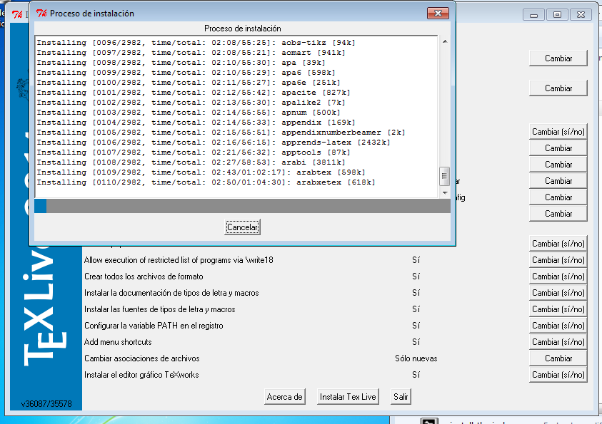 Instalar Texlive en Windows 7 ~ LiNuXiToS
