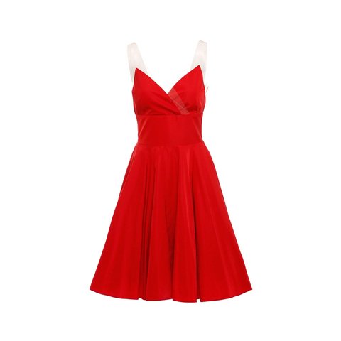 Κοκκινο ταφταδενιο φορεμα. Νew Collection
