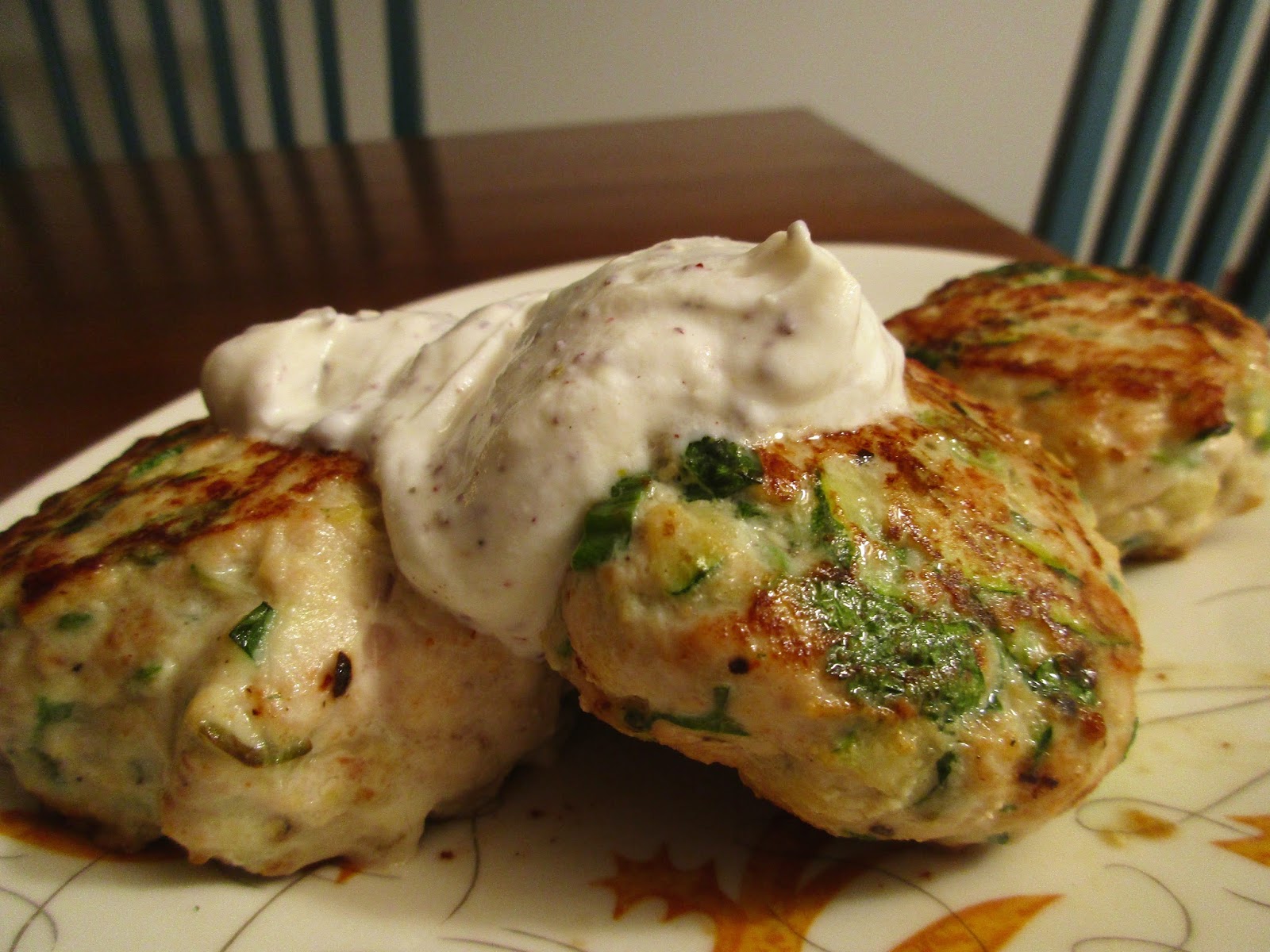 Kvell in the Kitchen Turkey & Zucchini Burgers with Spring Onion & Cumin