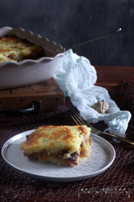 como hacer pastel de bacalao