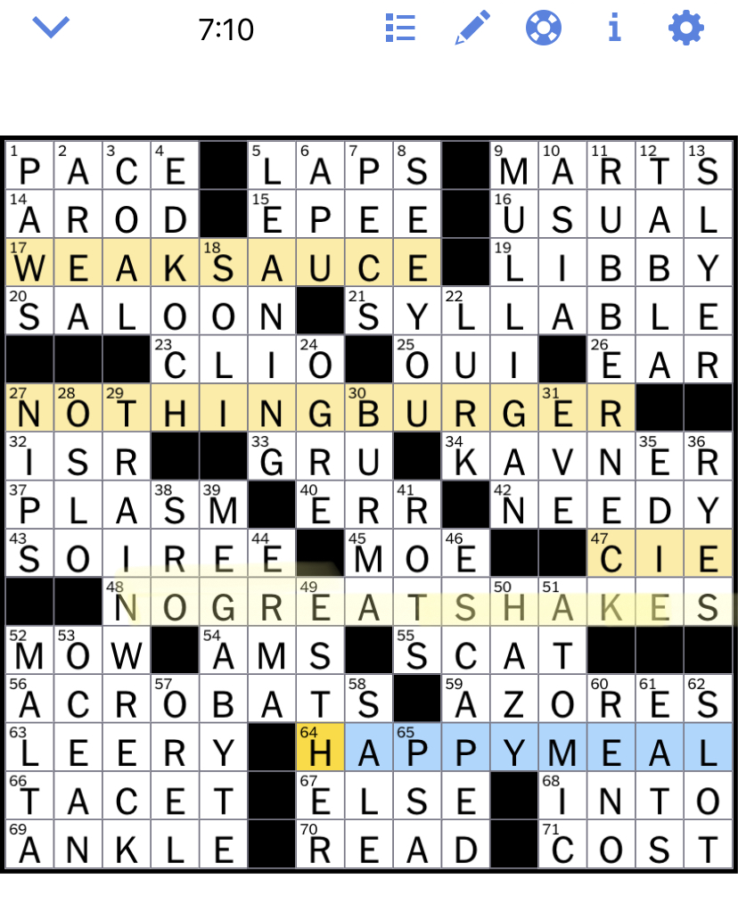 The New York Times Crossword Puzzle Solved Wednesday s New York Times 
