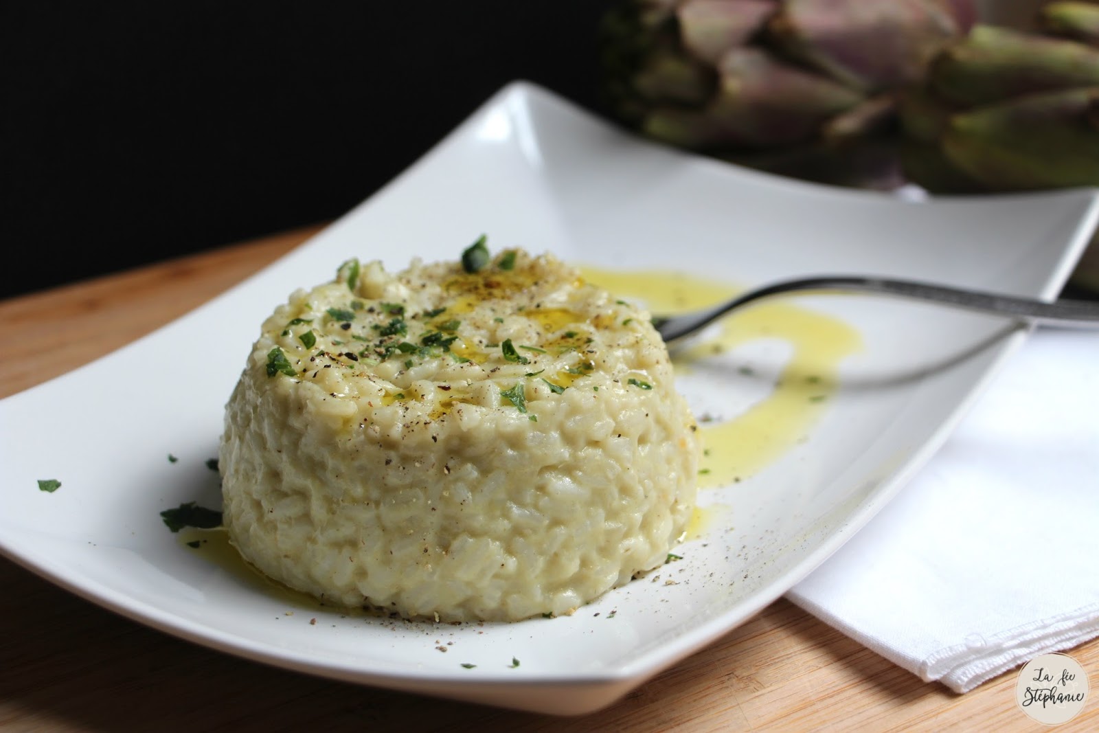 Risotto A La Creme D Artichaut La Fee Stephanie
