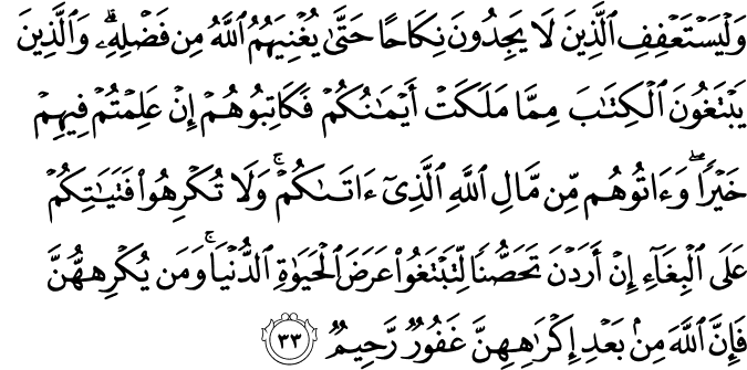 Quran Studies Journal Surah An Nur Notes 32 34