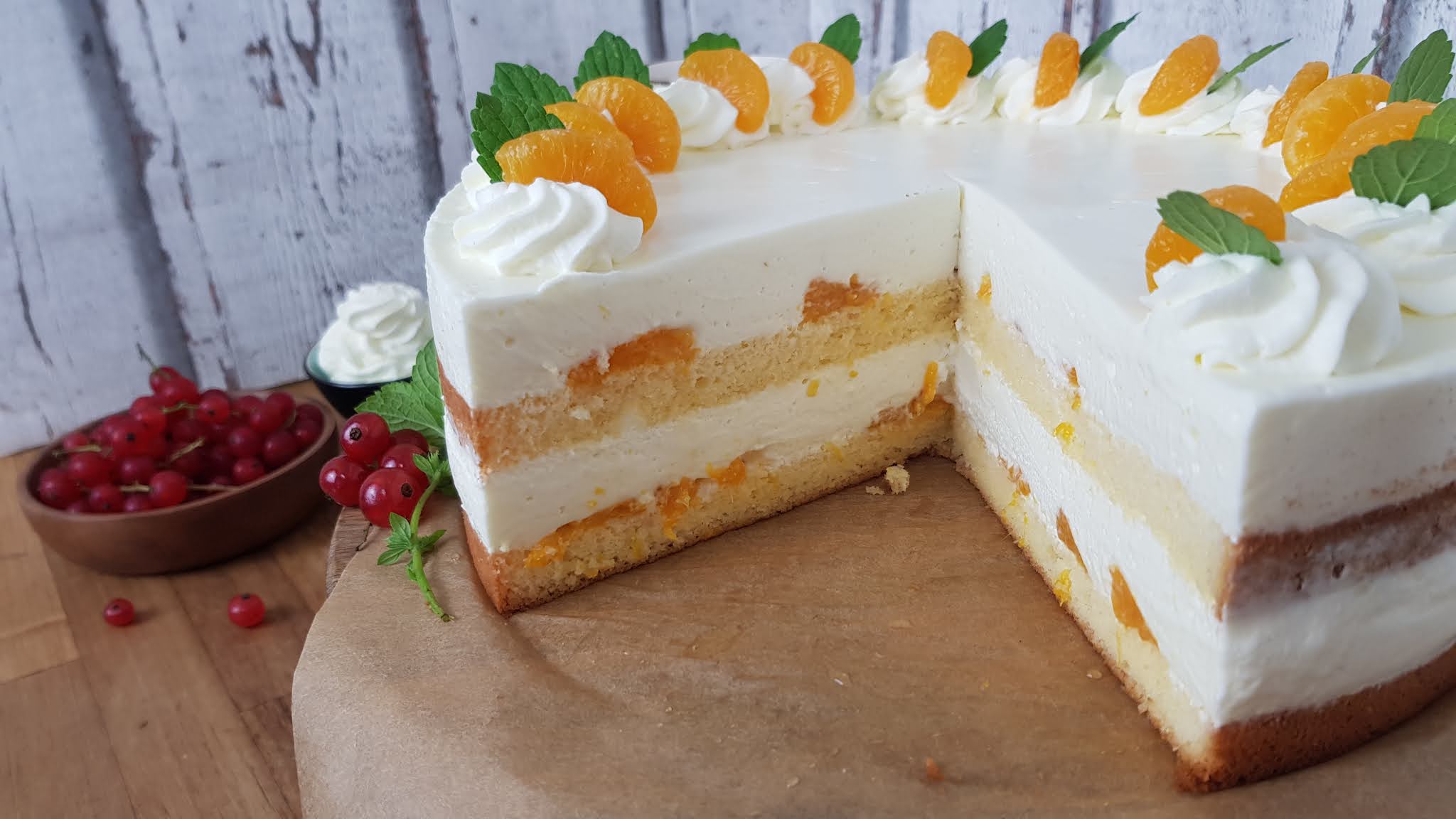 Käsesahnetorte mit Mandarinen 5 20210808 012139