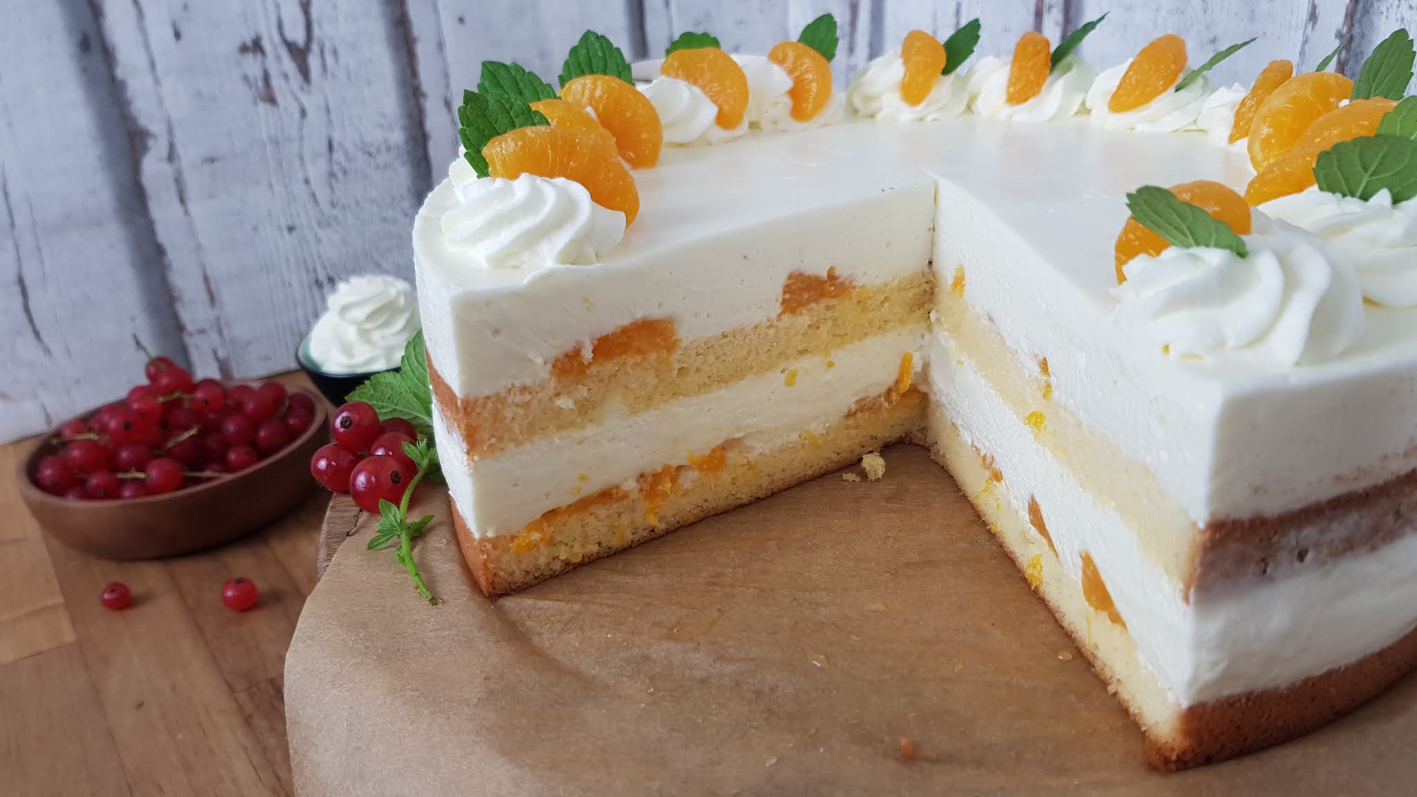 Käsesahnetorte mit Mandarinen - Martina´s KitchenChaos