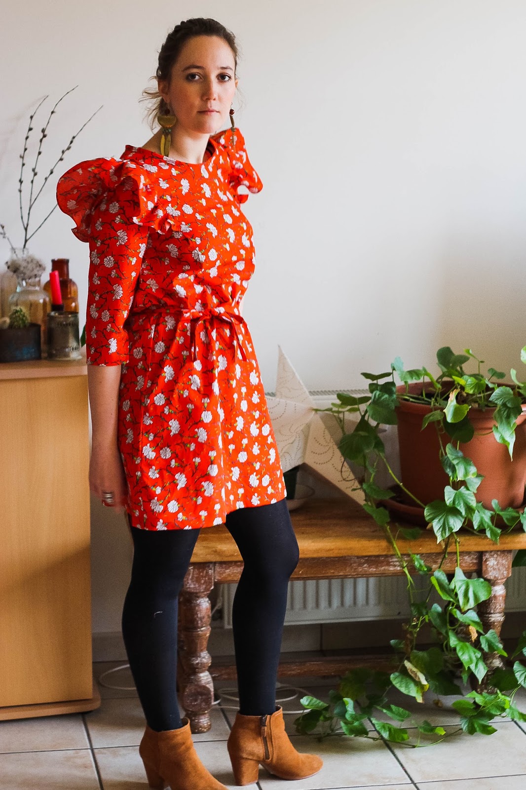 Crazy Green Fruits: {#jecoudsmagarderobecapsule2017} Janvier : ma robe rouge