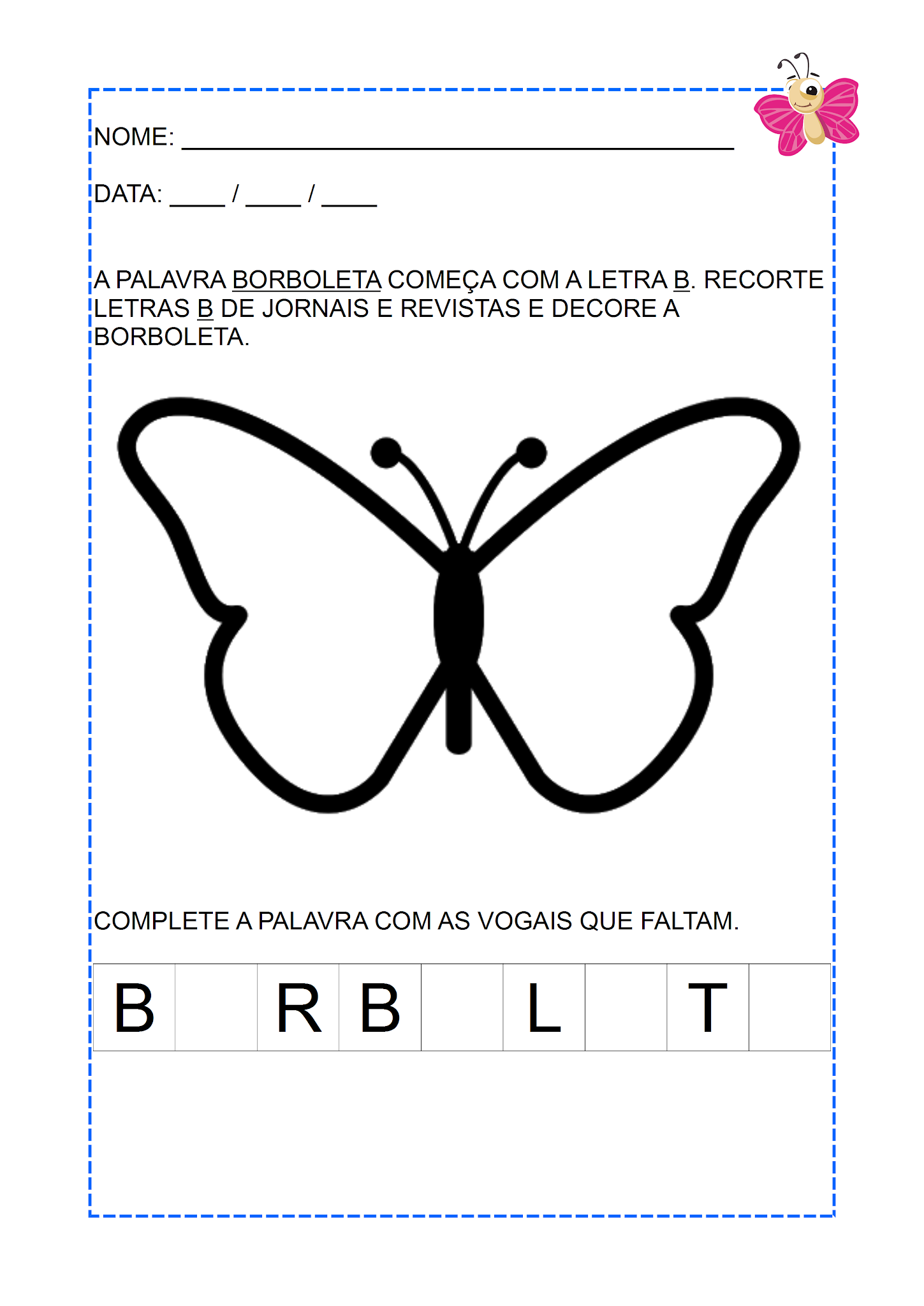 SEQUÊNCIA DIDÁTICA: BORBOLETAS