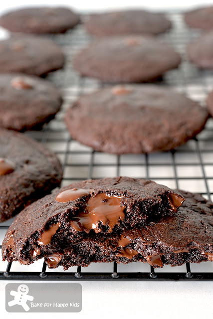 best chewy gooey double chocolate chip cookies