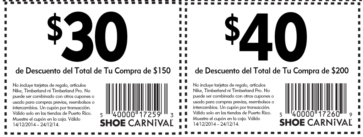 Cupones de sales descuento shoe carnival
