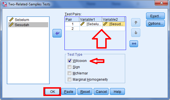 Uji 2 Sampel Berpasangan Wilcoxon Dengan SPSS - kabarito.com cara uji data dua sampel berpasangan dengan spss statistik nonparametrik 3