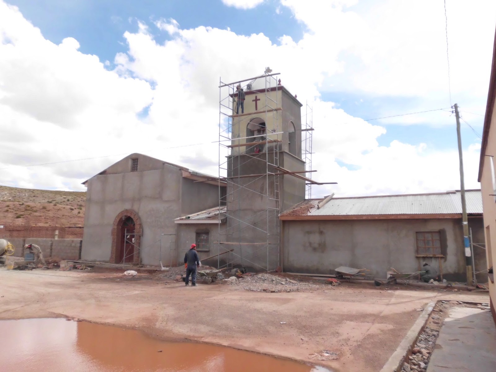 Leben in den Anden Boliviens Kirchen Renovation in San Pablo de Lipez
