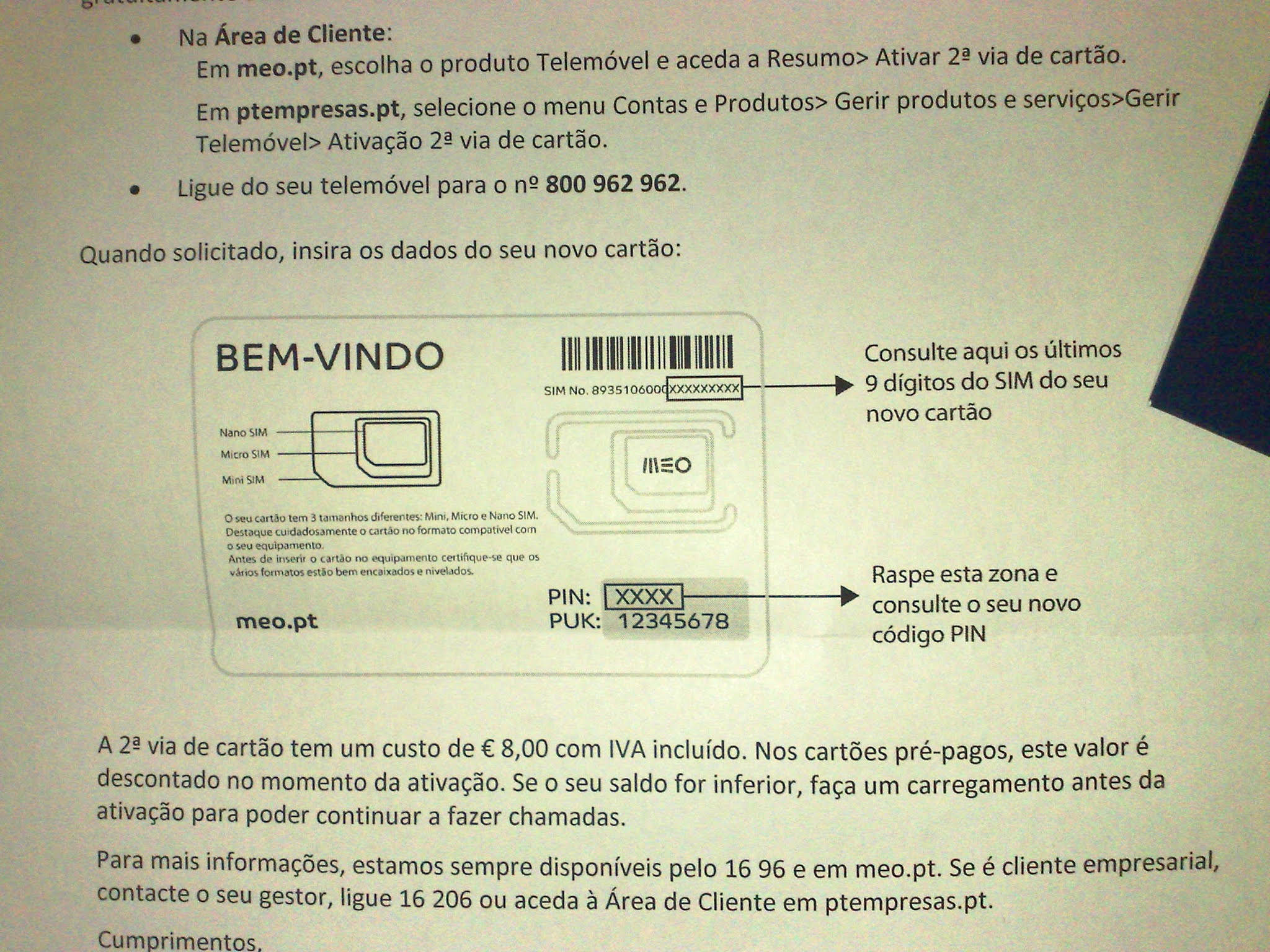 Como Pedir 2ª Via do Cartão MEO