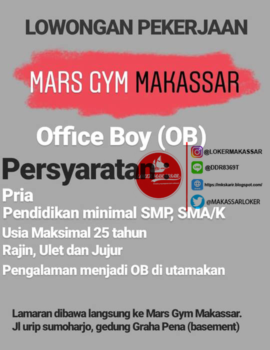 Lowongan Kerja Mars Gym Makassar ~ Lowongan Kerja Makassar