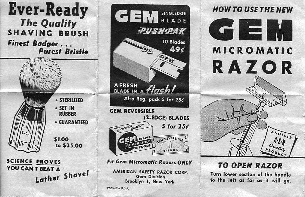 Jayaruh Shaving: New GEM Micromatic Razor (Bullet Tip)