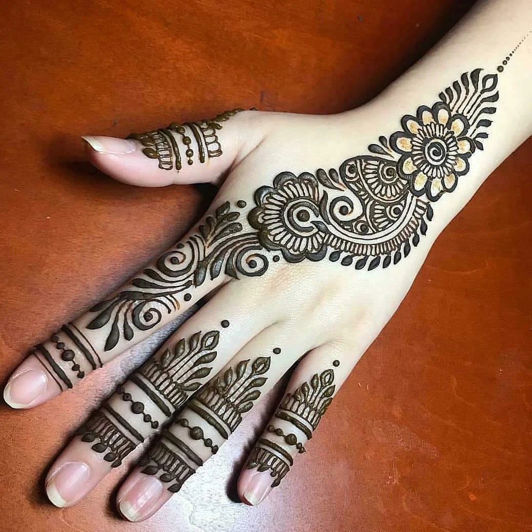 New Mehndi Designs – Beautiful Finger Mehndi Designs # i167