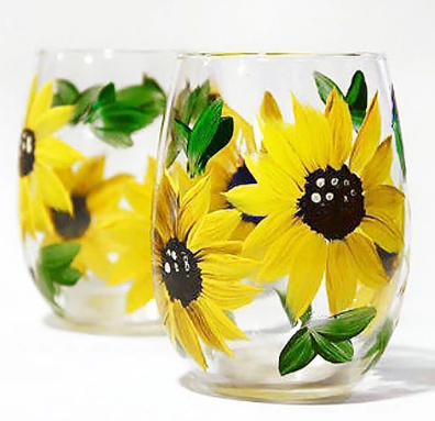 Wine Glass Painting Images