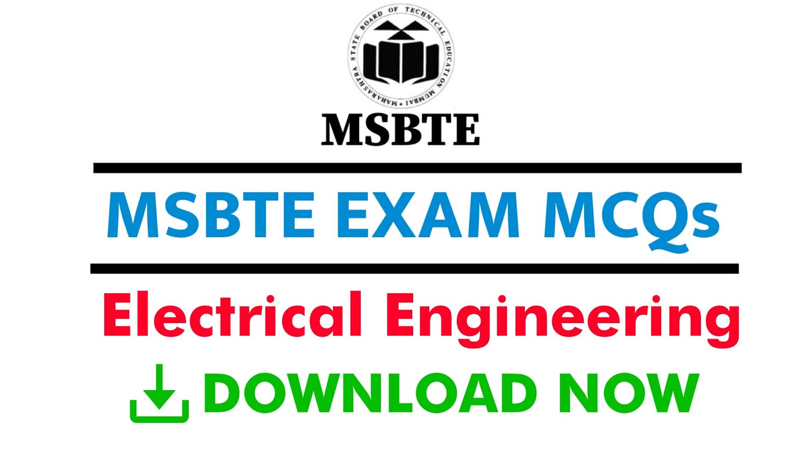 Electrical Engineering MCQs Download with Answer IScheme MSBTE