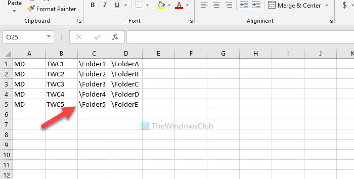 Как создать сразу несколько папок из Excel