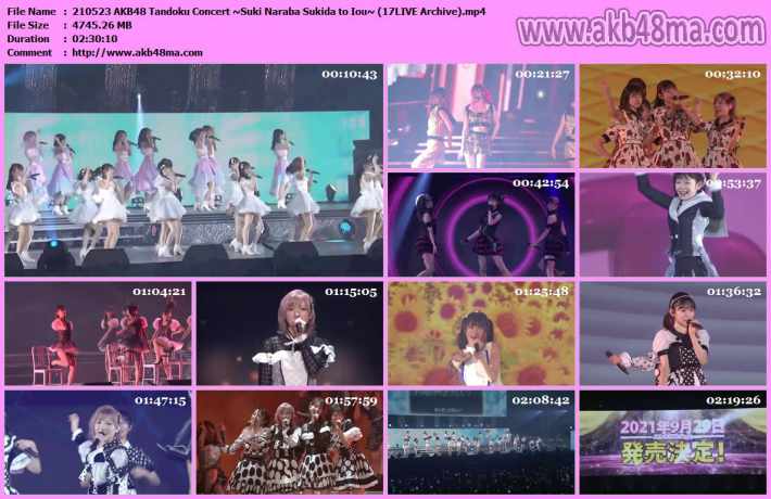 210523 AKB48単独コンサート 210523 AKB48単独コンサート